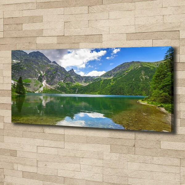 Bild auf leinwand Das Meeresauge der Tatra-Berge