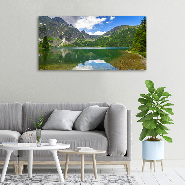 Bild auf leinwand Das Meeresauge der Tatra-Berge