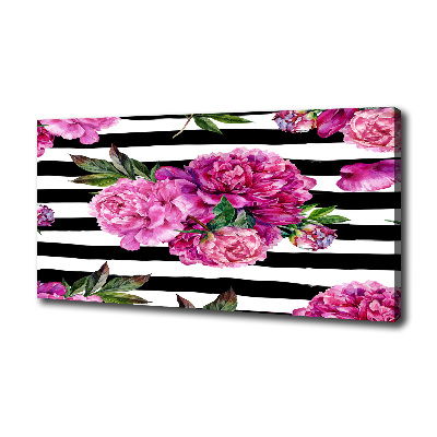 Wandbild Rosa Pfingstrosen