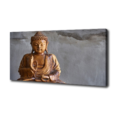 Wandbild Buddha aus Holz