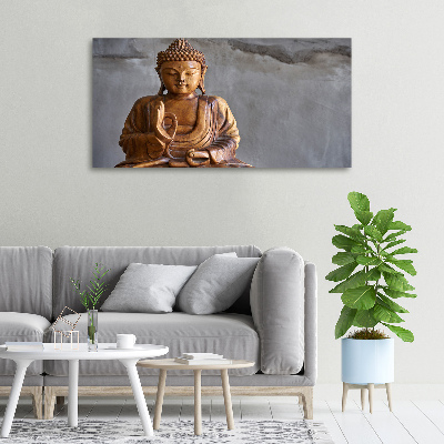 Wandbild Buddha aus Holz