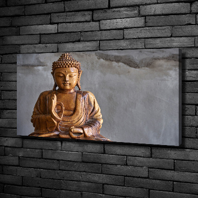 Wandbild Buddha aus Holz