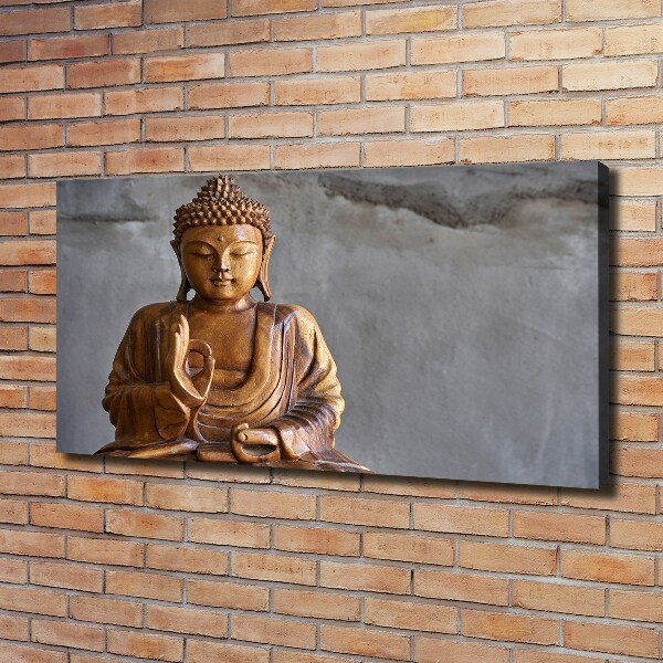 Wandbild Buddha aus Holz