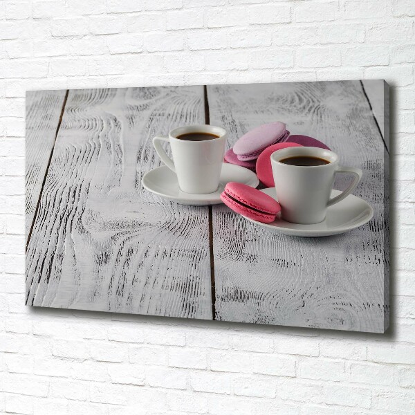 Wandbild Kaffee und Kekse
