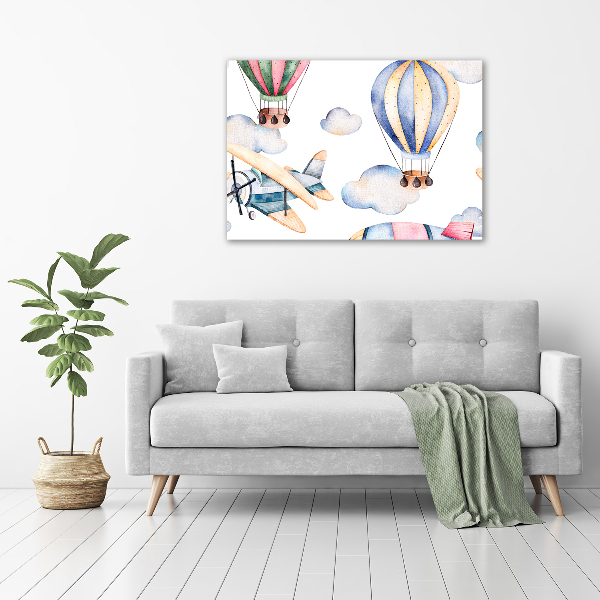 Bild auf leinwand Flugzeuge und Ballons