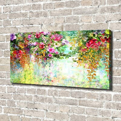 Bild auf leinwand Bunte Blumen