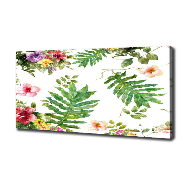 Wandbild Blumenmuster