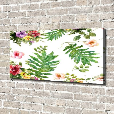 Wandbild Blumenmuster