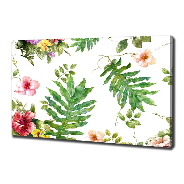 Wandbild Blumenmuster