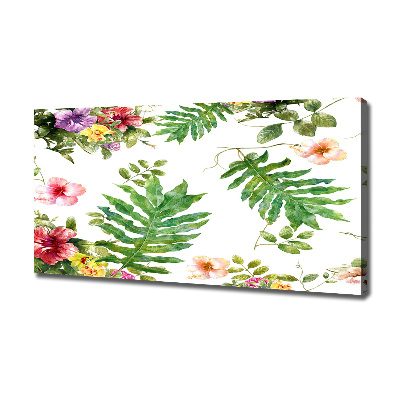 Wandbild Blumenmuster