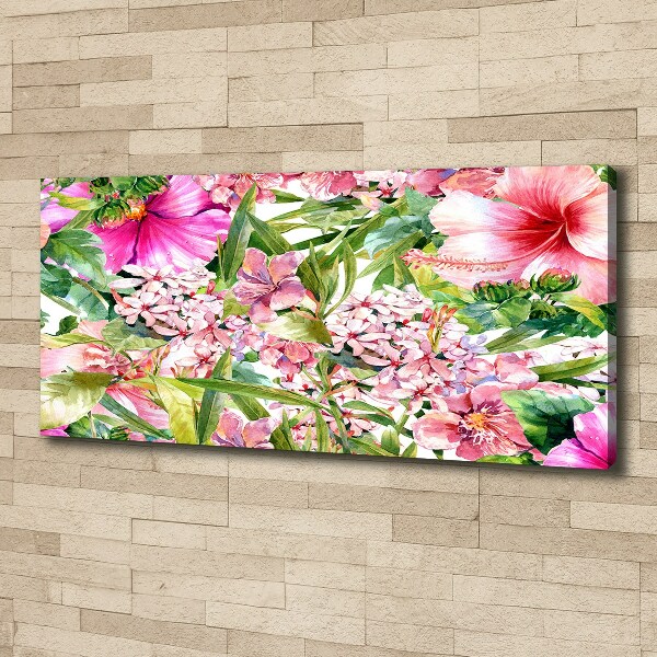 Bild auf leinwand Blumenmuster