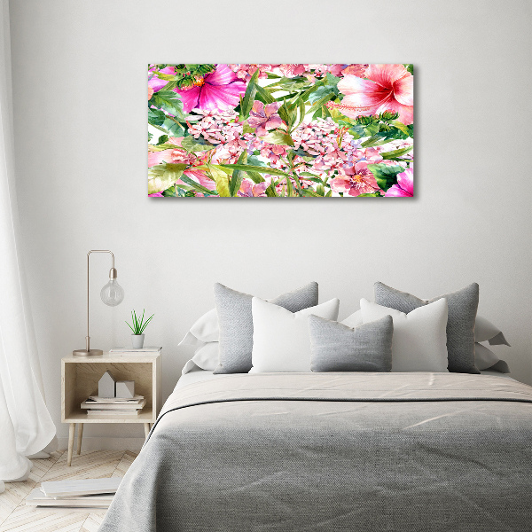 Bild auf leinwand Blumenmuster