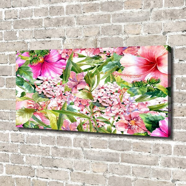 Bild auf leinwand Blumenmuster