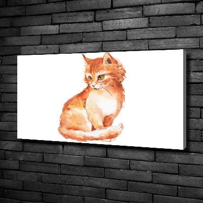 Wandbild Ingwerkatze