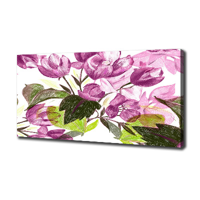 Wandbild Blumenmuster