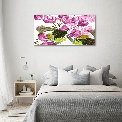 Wandbild Blumenmuster