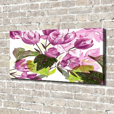 Wandbild Blumenmuster