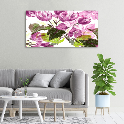 Wandbild Blumenmuster