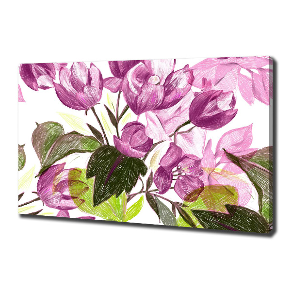 Wandbild Blumenmuster