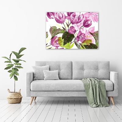 Wandbild Blumenmuster