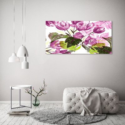 Wandbild Blumenmuster