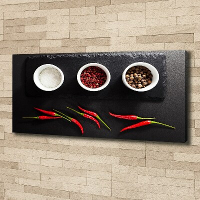 Wandbild Gewürze und Chili