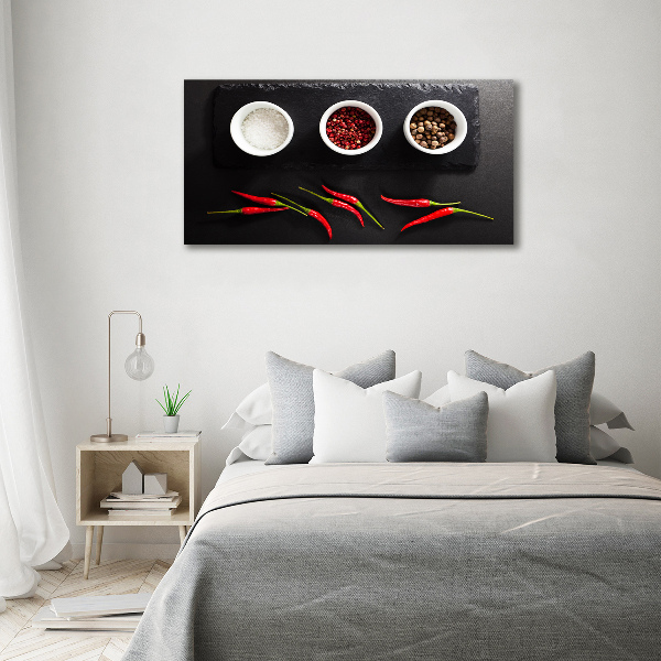 Wandbild Gewürze und Chili