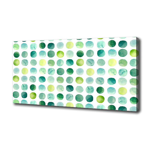 Bild auf leinwand Grüne Punkte