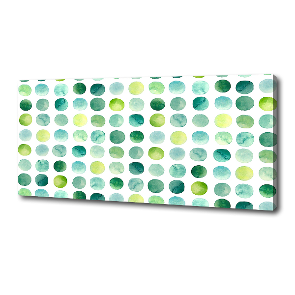 Bild auf leinwand Grüne Punkte