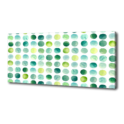 Bild auf leinwand Grüne Punkte