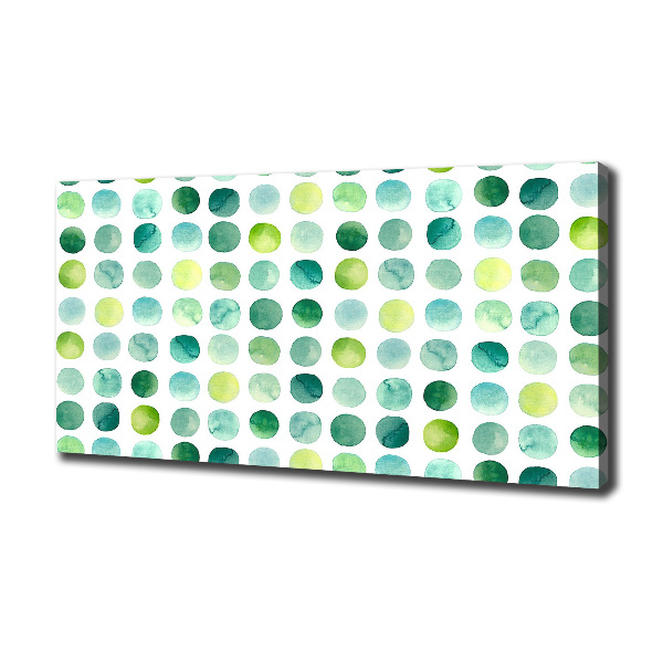 Bild auf leinwand Grüne Punkte