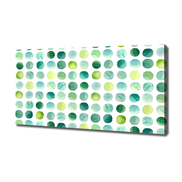 Bild auf leinwand Grüne Punkte