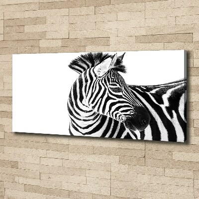 Bild auf leinwand Zebra im Schnee