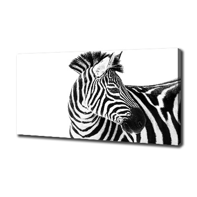Bild auf leinwand Zebra im Schnee