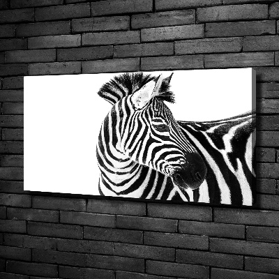 Bild auf leinwand Zebra im Schnee