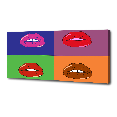 Fotobild Bunte Lippen