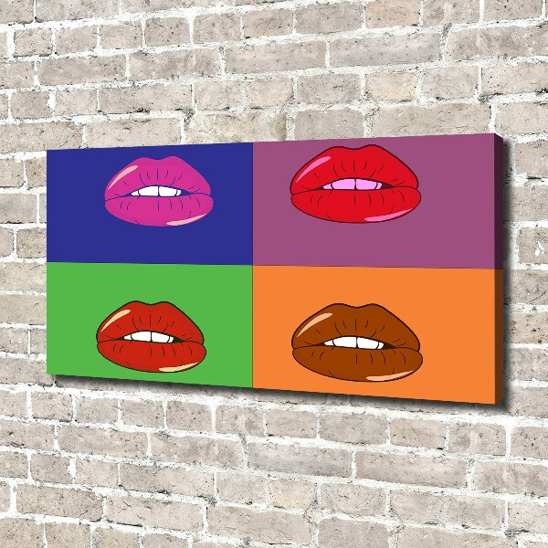 Fotobild Bunte Lippen