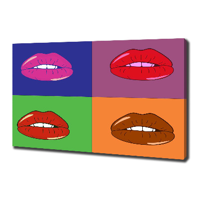 Fotobild Bunte Lippen