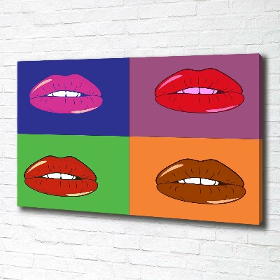 Fotobild Bunte Lippen
