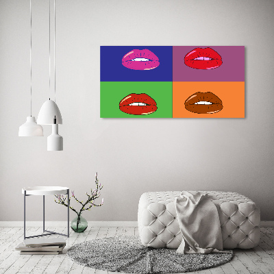 Fotobild Bunte Lippen