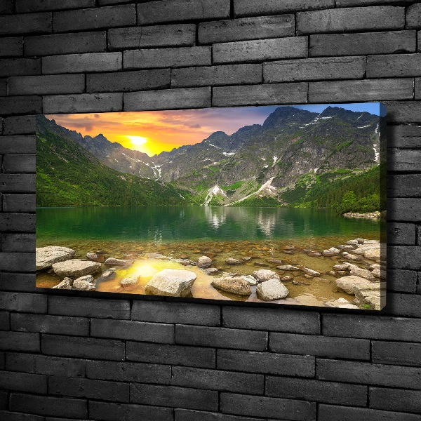 Bild auf leinwand Das Meeresauge der Tatra-Berge