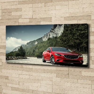 Fotobild Auto in den Bergen