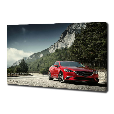 Fotobild Auto in den Bergen