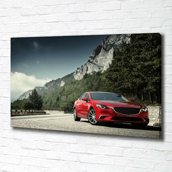 Fotobild Auto in den Bergen