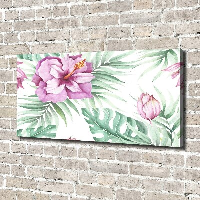 Wandbild Hawaiianische Blumen