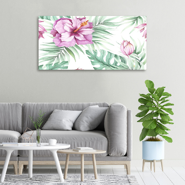 Wandbild Hawaiianische Blumen