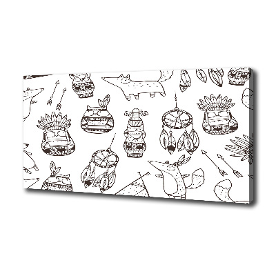 Bild auf leinwand Indische Eulen