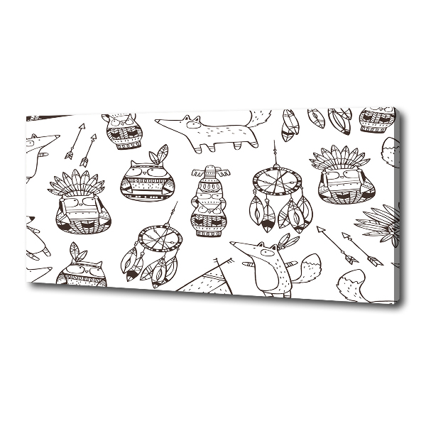 Bild auf leinwand Indische Eulen