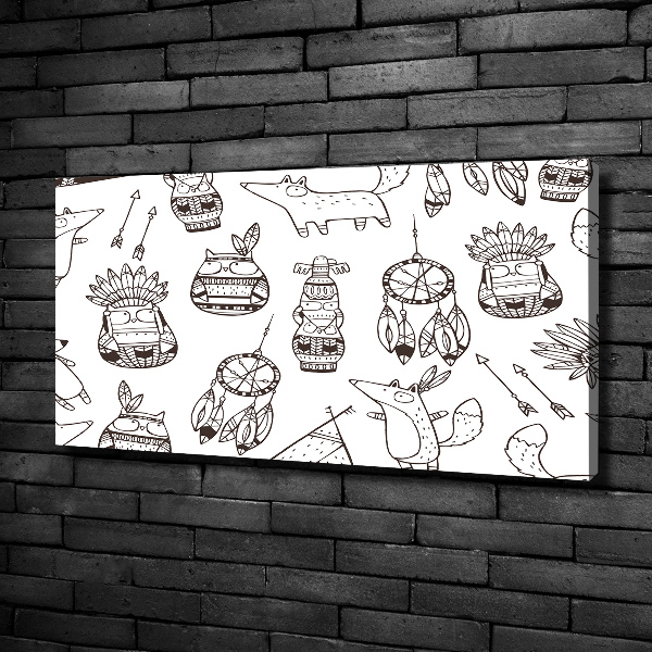 Bild auf leinwand Indische Eulen