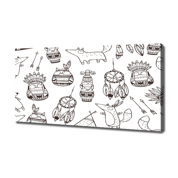 Bild auf leinwand Indische Eulen